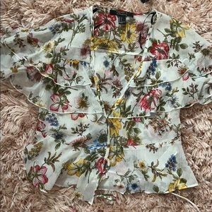 Colorful floral top